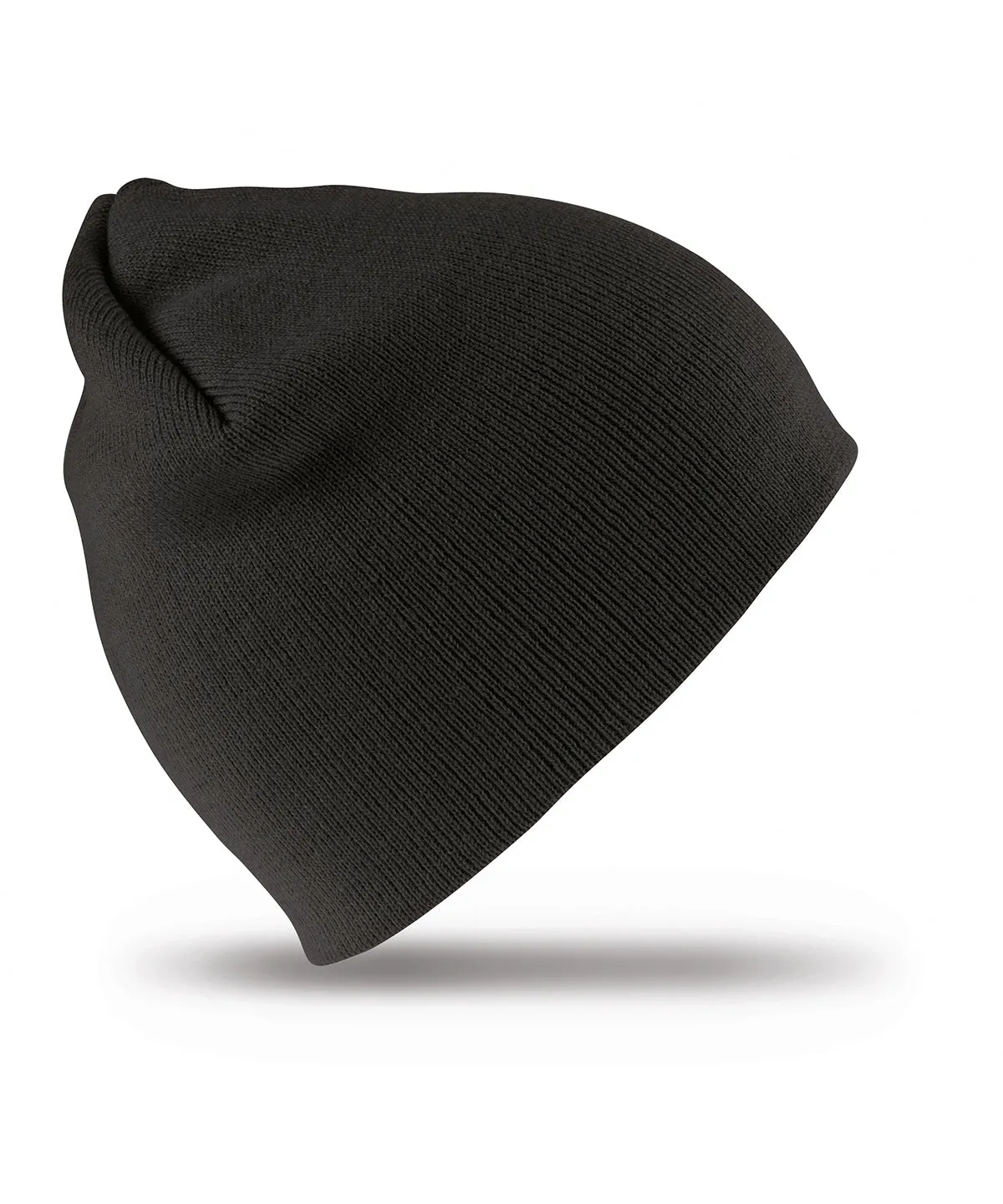 Black - Pull-on soft-feel acrylic hat