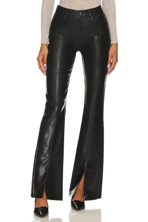 Cinq a Sept Faux Leather Shanis Pants, black