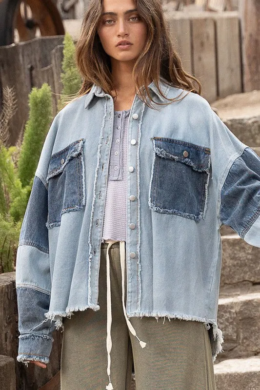 Colorblock Oversized Jacket *Online Only*