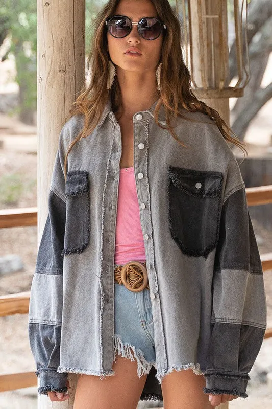 Colorblock Oversized Jacket *Online Only*