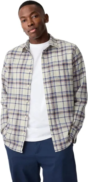 GAP Men's Linen Long Sleeve Shirt Standard Fit