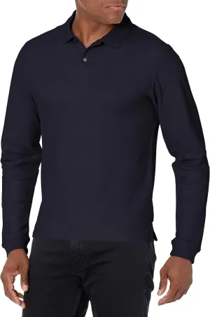 IZOD Uniform Young Men's Long Sleeve Pique Polo