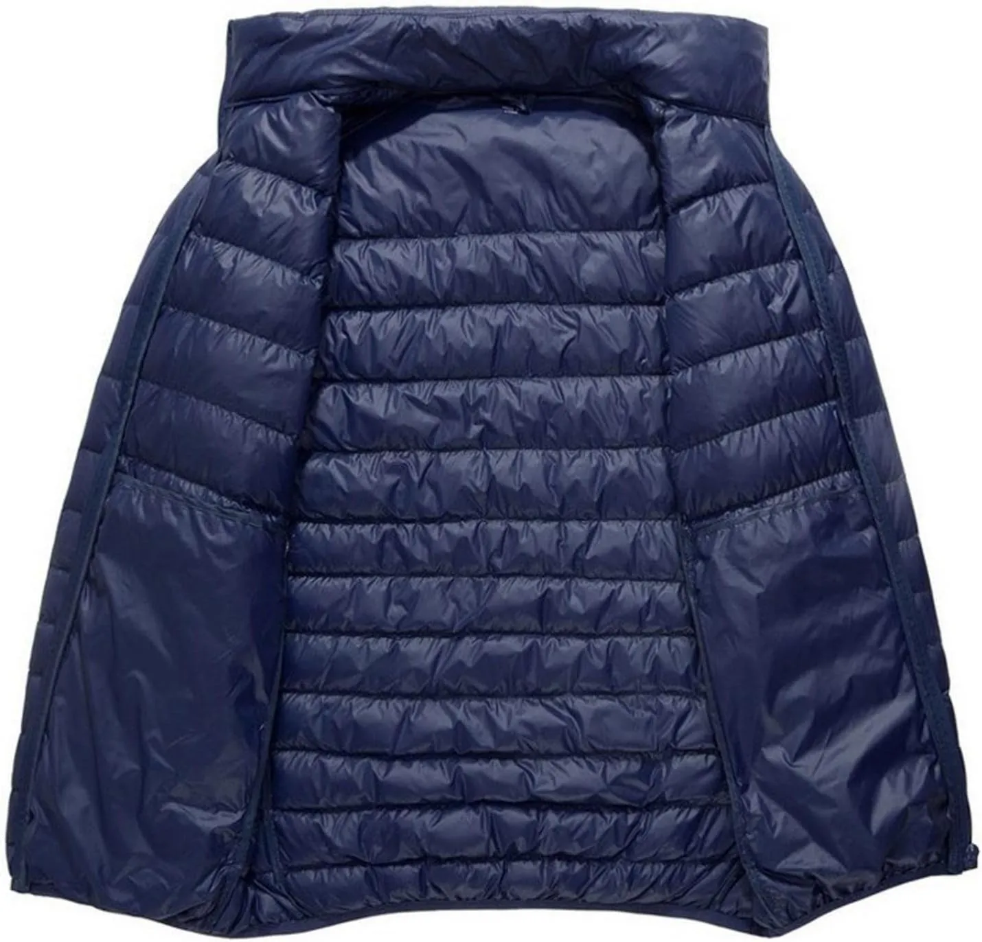 Men Puffer Jacket with Hood Ultra Lightweight Packable Quilted Hooded Bubble Down Jackets Winter Insulated Thick Outwear