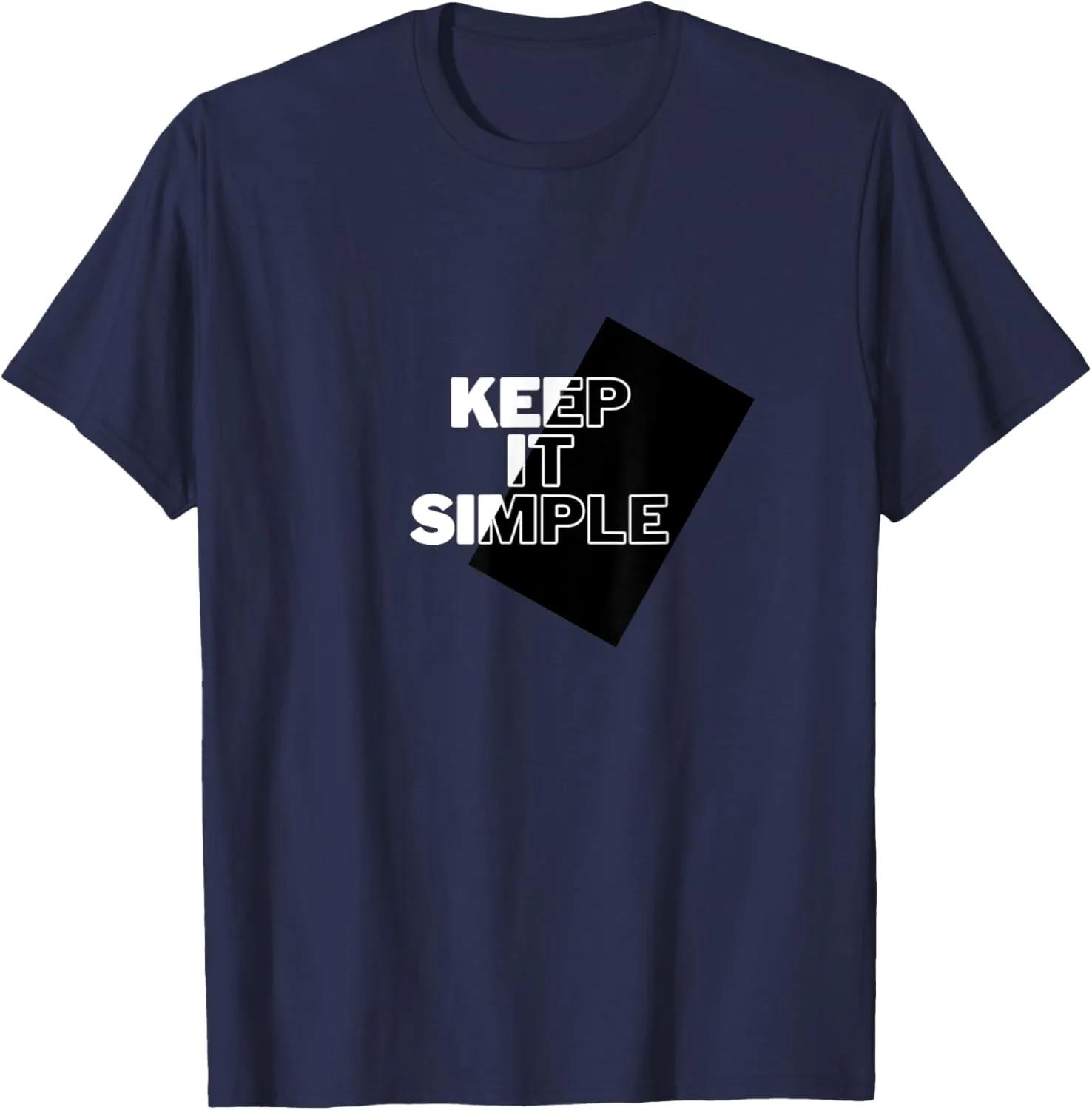 Minimalist 'Keep It Simple' Graphic T-Shirt