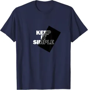 Minimalist 'Keep It Simple' Graphic T-Shirt
