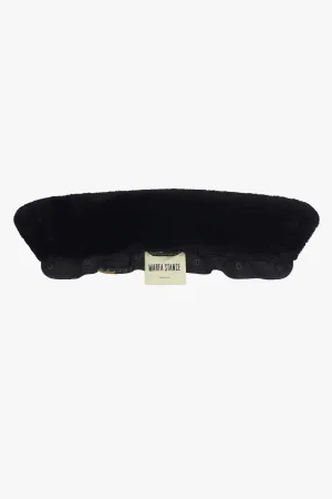 Shearling Collar - Black Short Hair