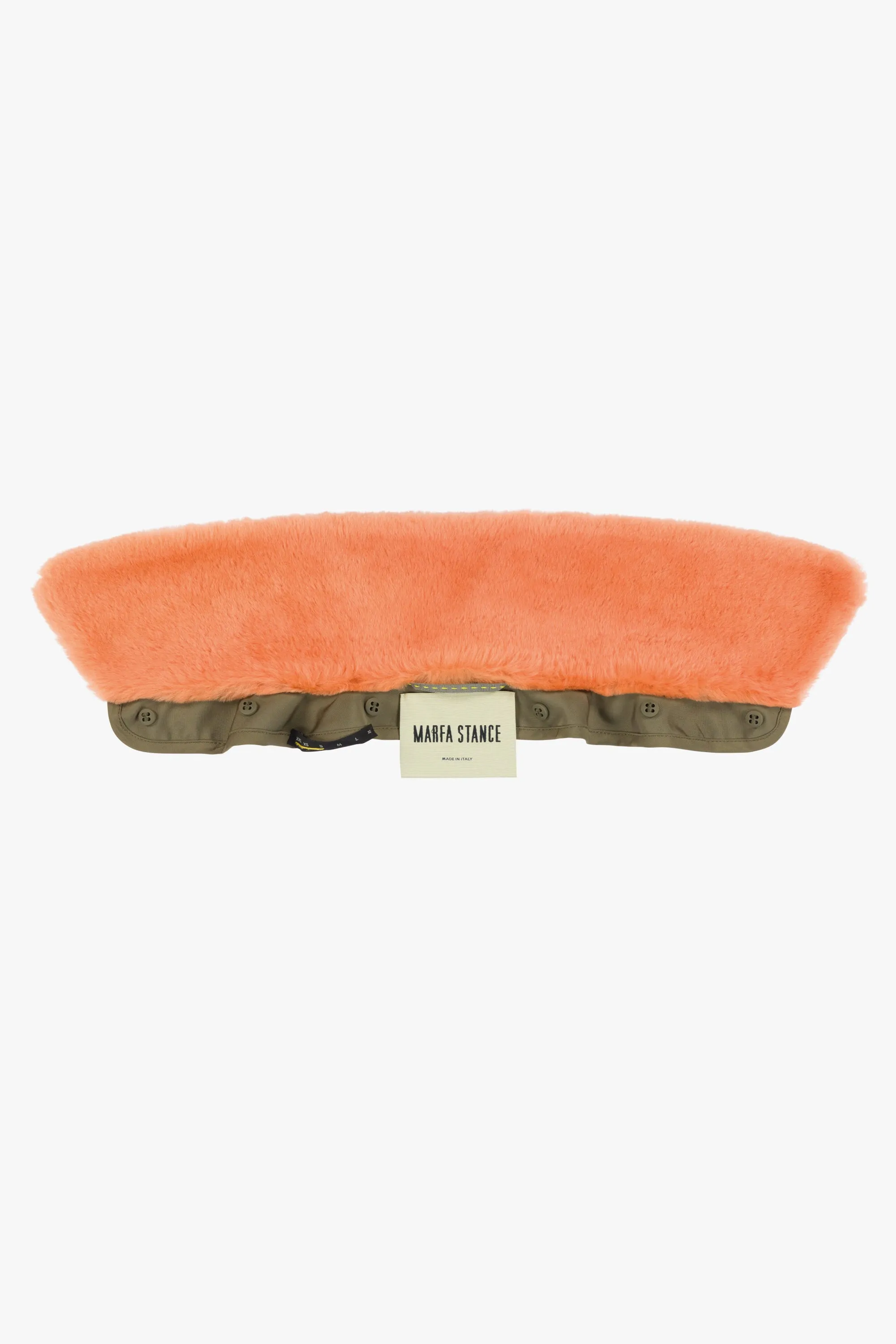 Shearling Collar - Bright Orange