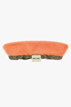 Shearling Collar - Bright Orange